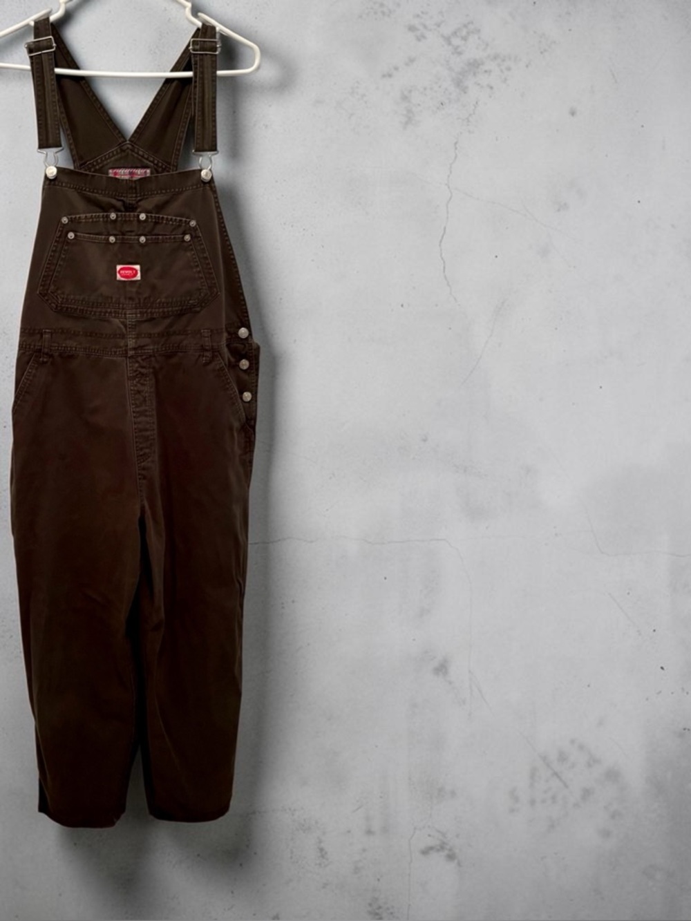 Relaxed Olive Cotton Utility Overalls Jumpsuit